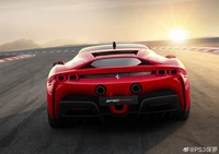 LaFerrari: El superdeportivo rojo definitivo en movimiento al atardecer