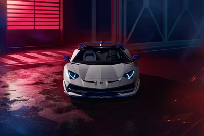 Lamborghini Aventador SVJ Xago Roadster: 2020, Поразительный Дизайн в Драматическом Освещении