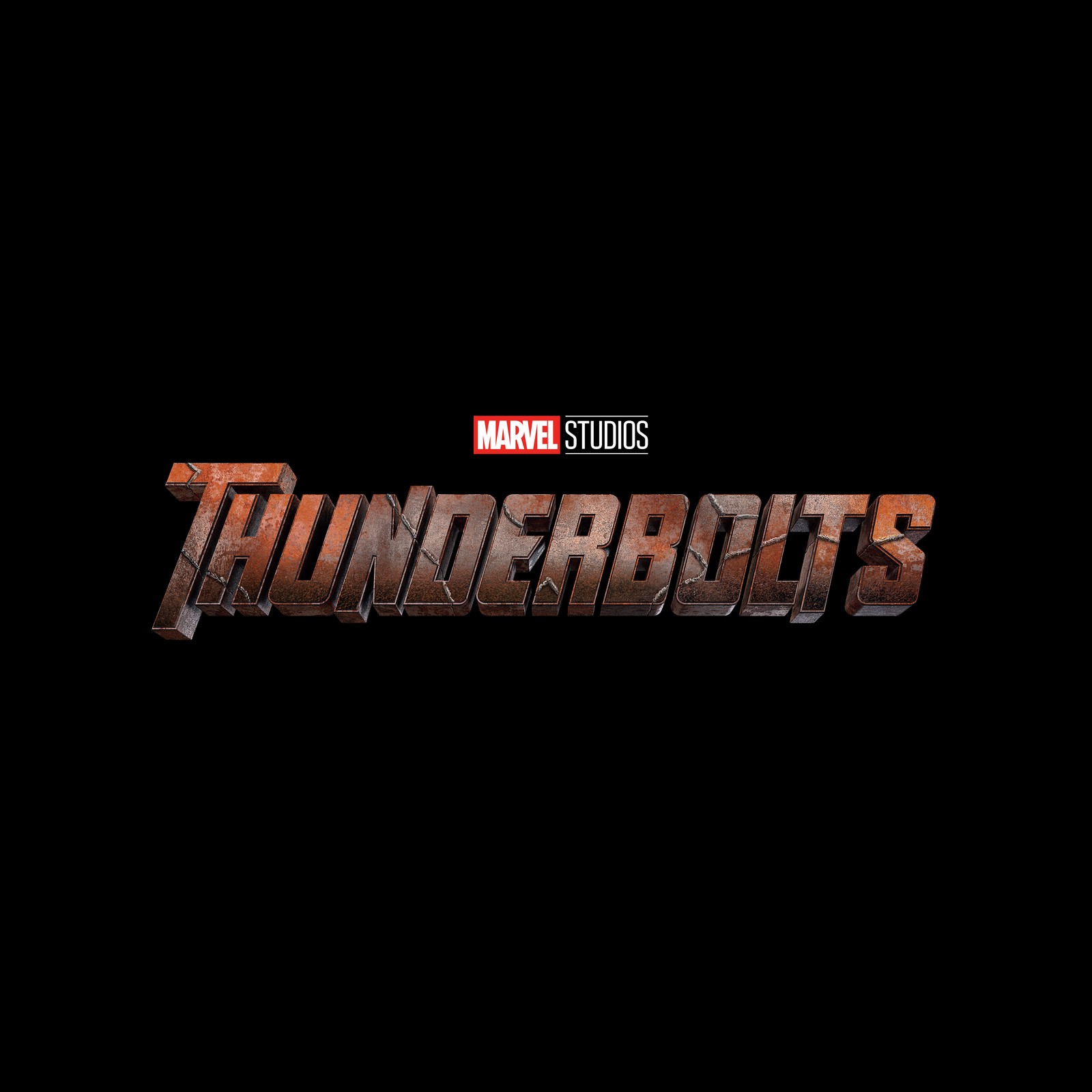 El logo de la próxima película de los vengadores thunderbolts (thunderbolts, logotipo, películas 2025, universo cinematográfico de marvel, marvel cinematic universe)