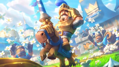 Tapferer Prinz, der in die Schlacht reitet in Clash Royale