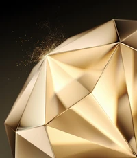 golden, diamond, tecno phantom v fold 2 stock, dark background, abstract wallpaper