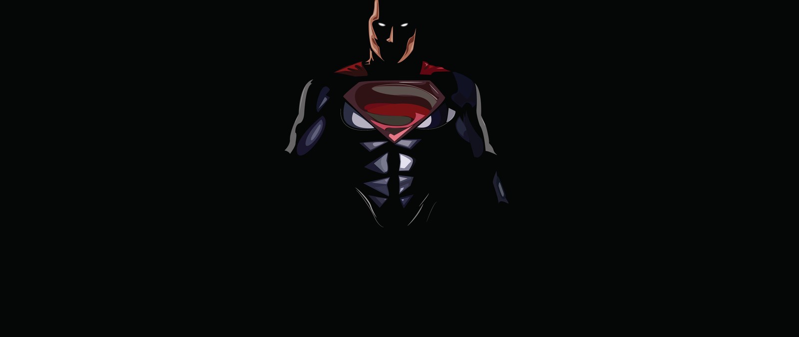 A close up of a superman standing in the dark (darkness, superman, superhero, fictional character)