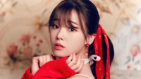 Seunghee d'Oh My Girl : Beauté captivante dans la photographie Love Bouquet