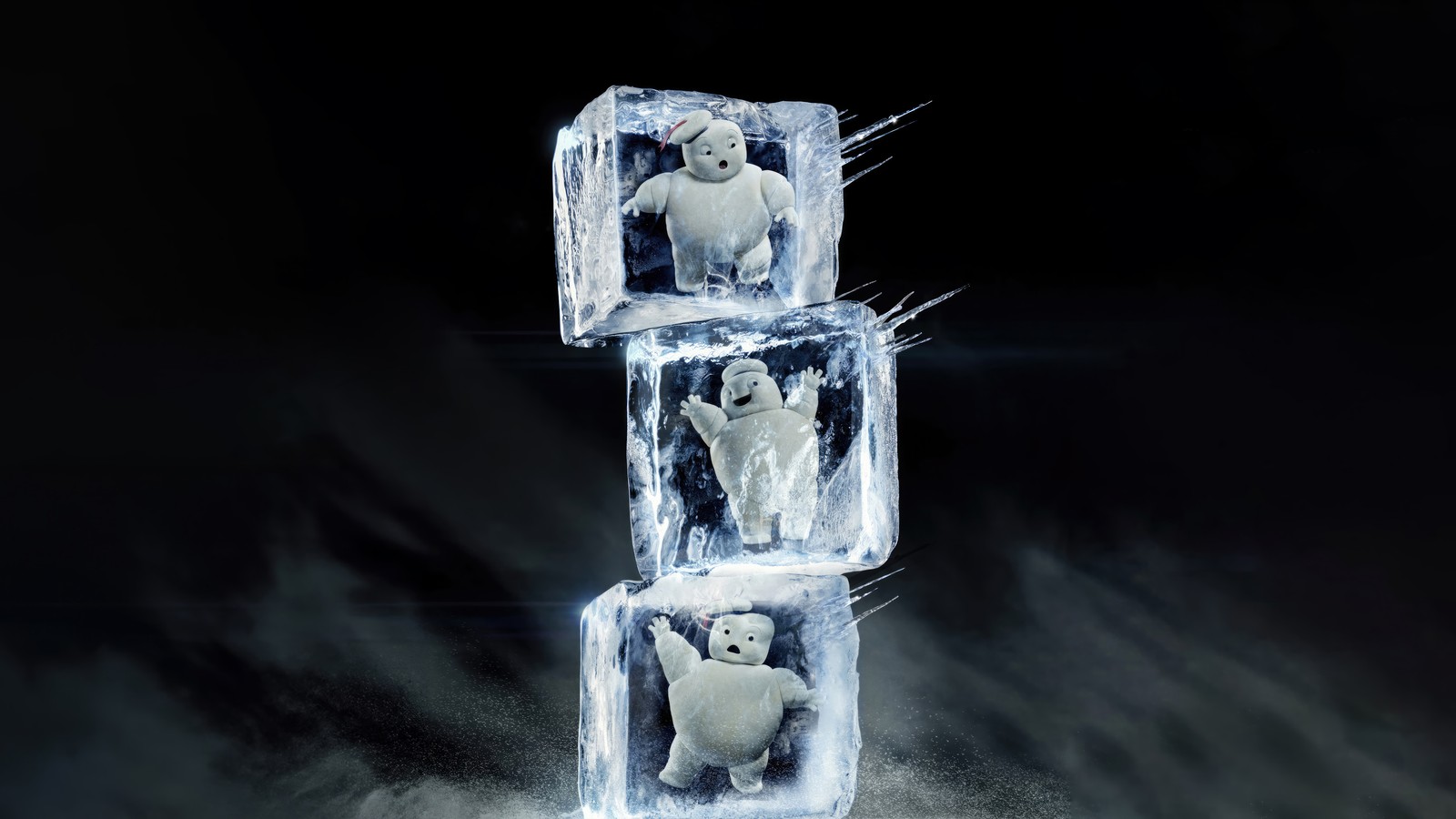 Lade ghostbuster frozen empire, film, marshmallow, mann Hintergrund herunter