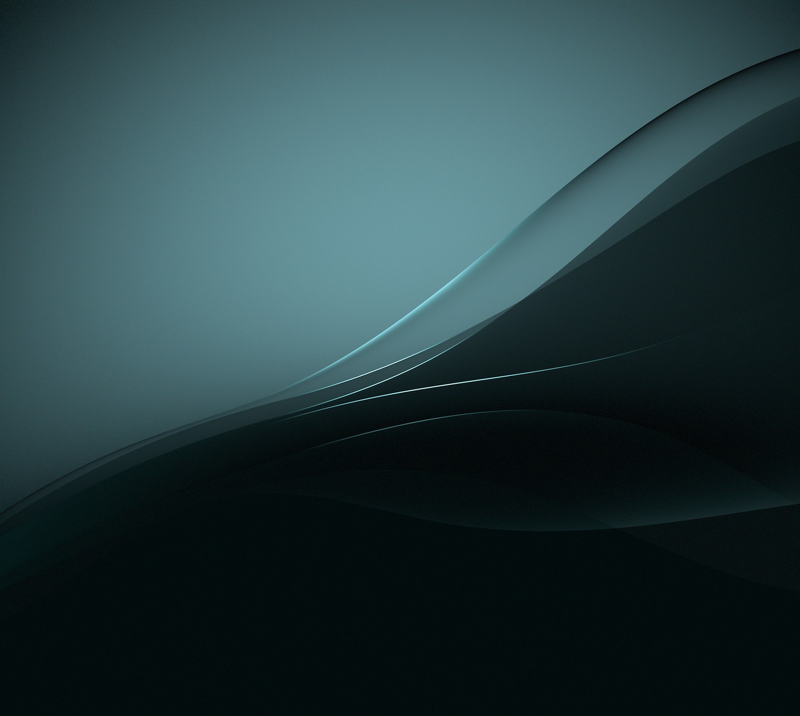 A close up of a black and blue background with a curved design (sony, wallpaper, xperia, z3 plus, z4)