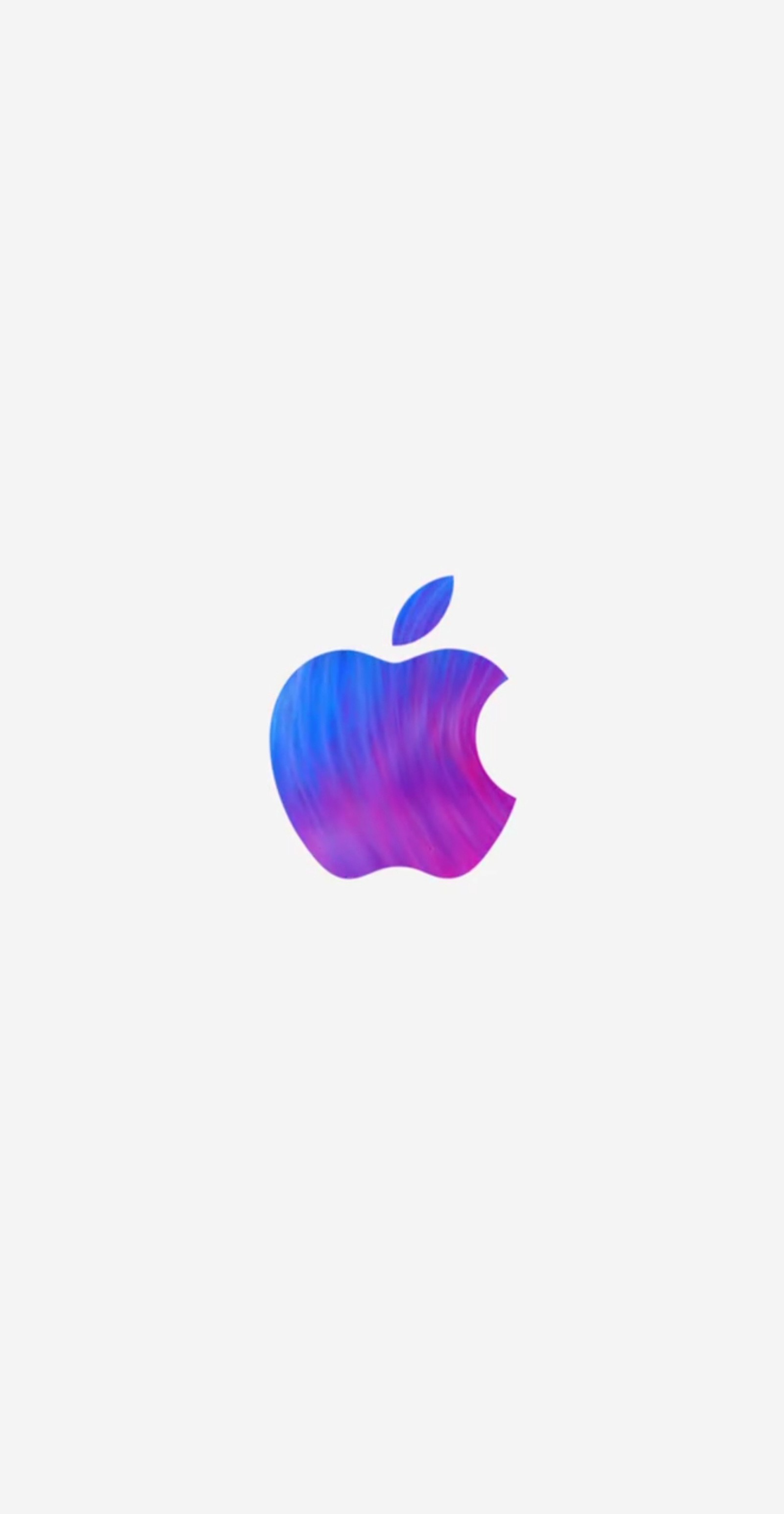 Hay una imagen de un logotipo de apple colorido sobre un fondo blanco (10, manzana, iphone, iphonex)