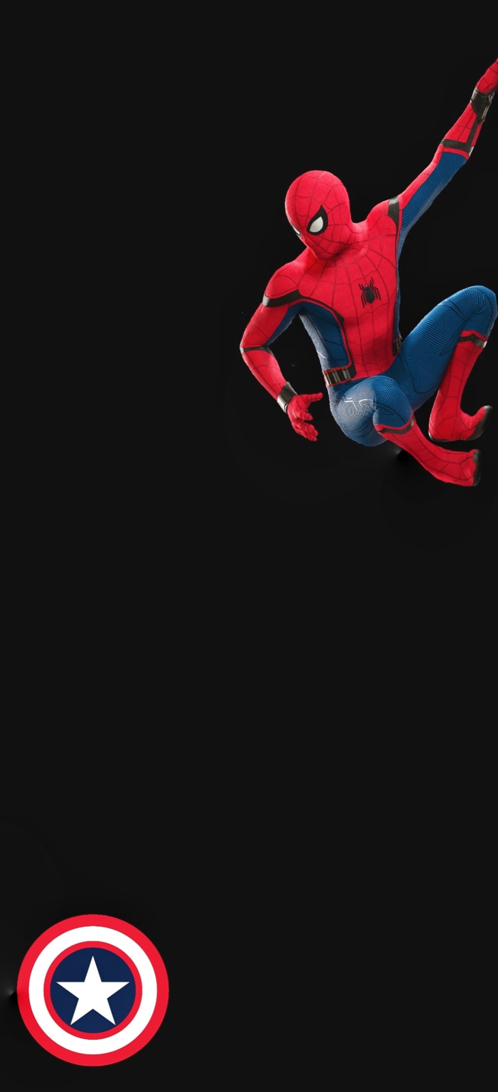 Homem-aranha em um traje vermelho e azul voando pelo ar (marvel, homem aranha, spiderman, super)