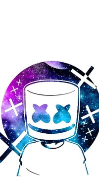 blue, dj, electronics, galaxy, marshmello