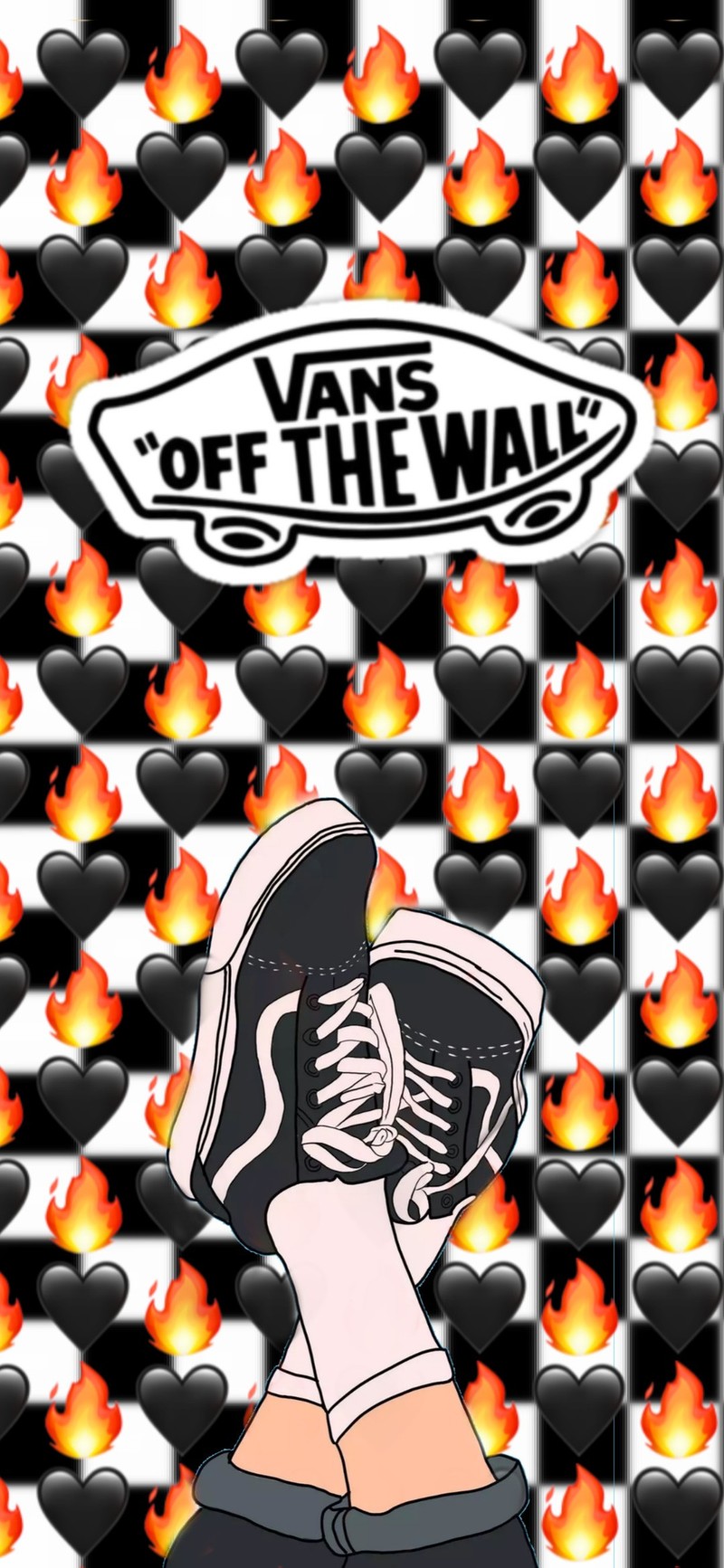 Vans off the wall на - стене (эстетика, искусство, чёрный, черно белый, бренды)