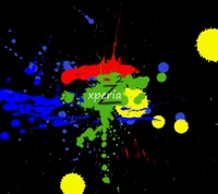 Vibrant Abstract Xperia Design with Colorful Splashes