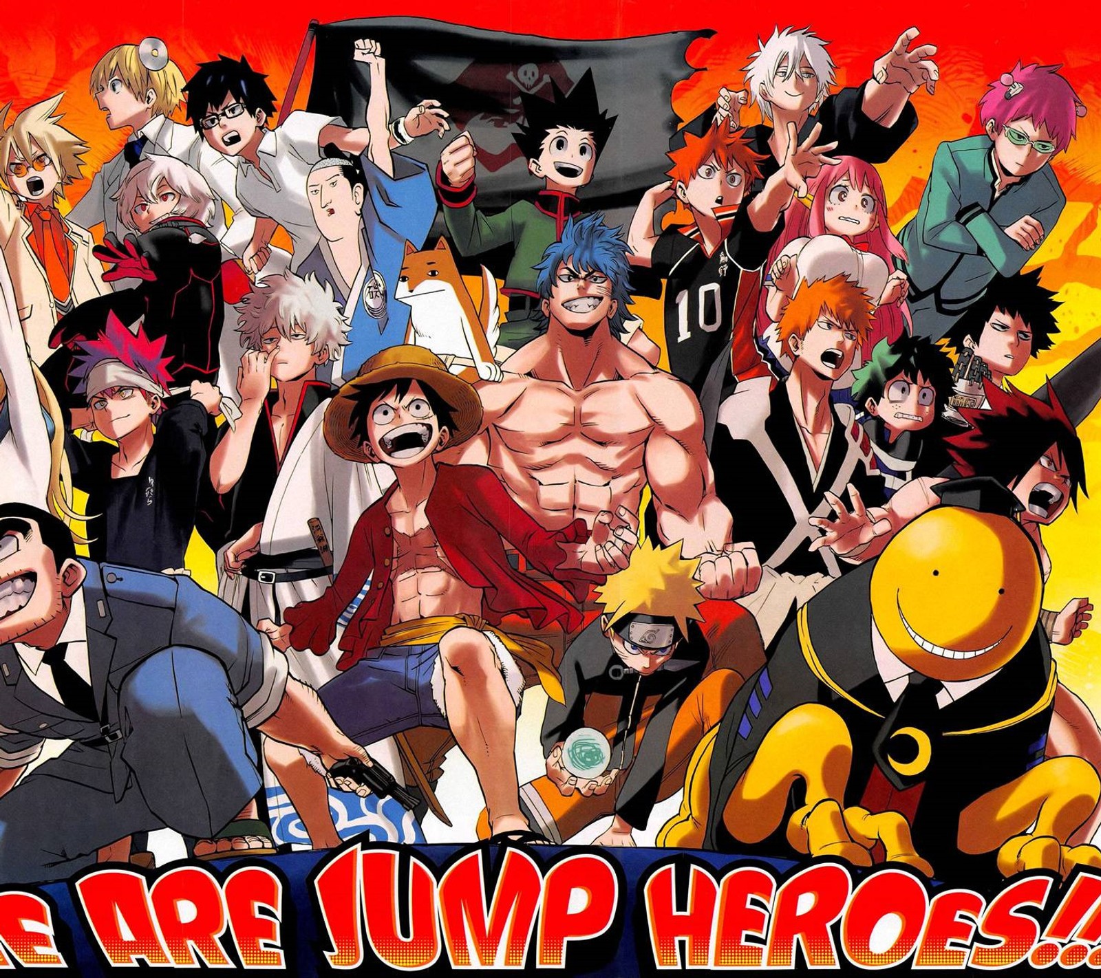 Baixar papel de parede anime, boku no hero academia, heróis, hunterxhunter, naruto