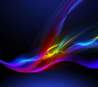 Vibrant Abstract Swirls of Light and Color