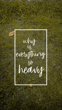 Why Is Everything So Heavy? A Beautiful Reflection in Nature