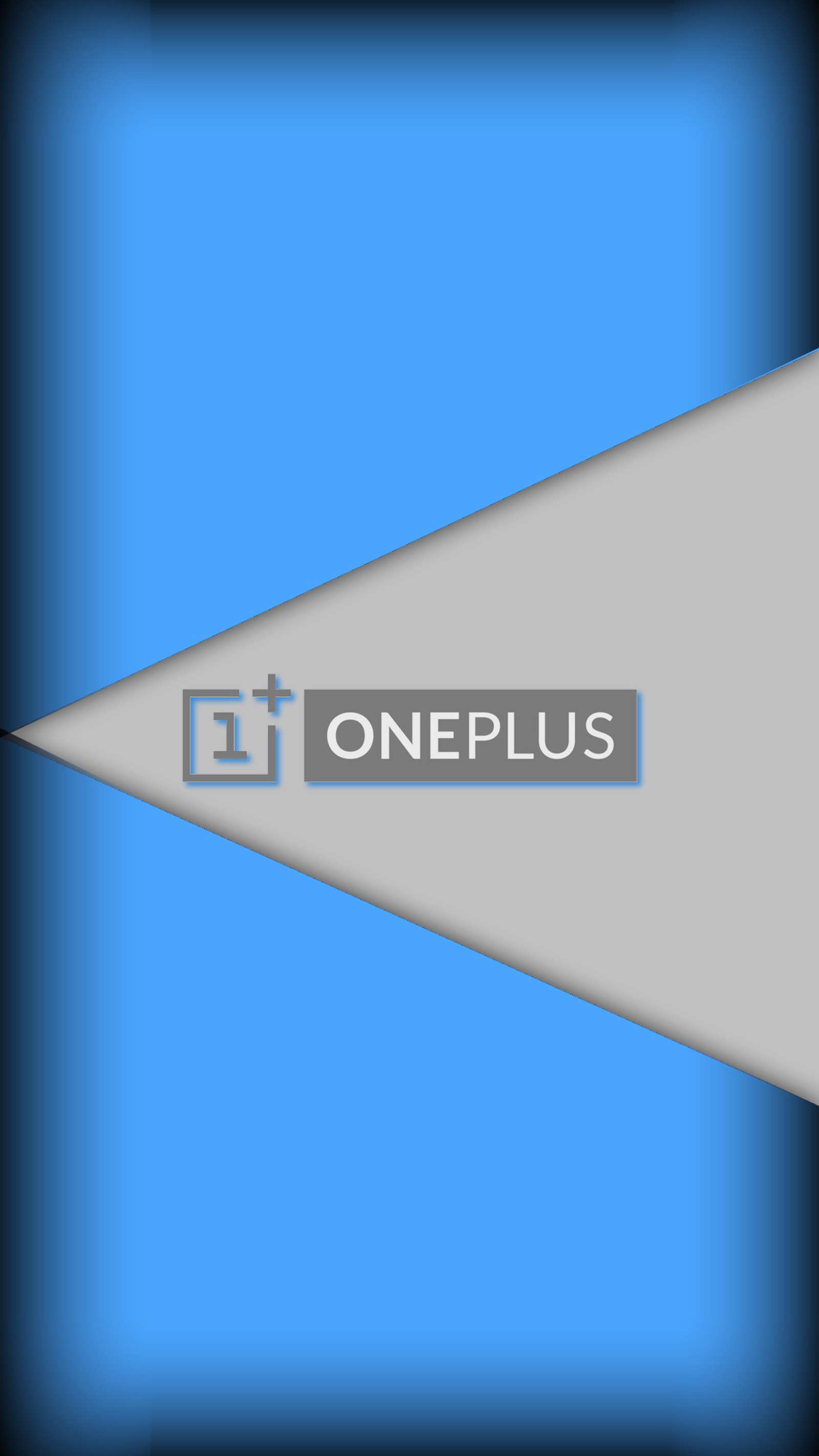 Le logo oneplus sur un fond bleu (abstrait, bleu, design, lumière, logo)