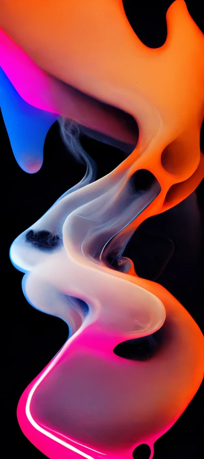 orange, lumière, art, bleu électrique, gaz