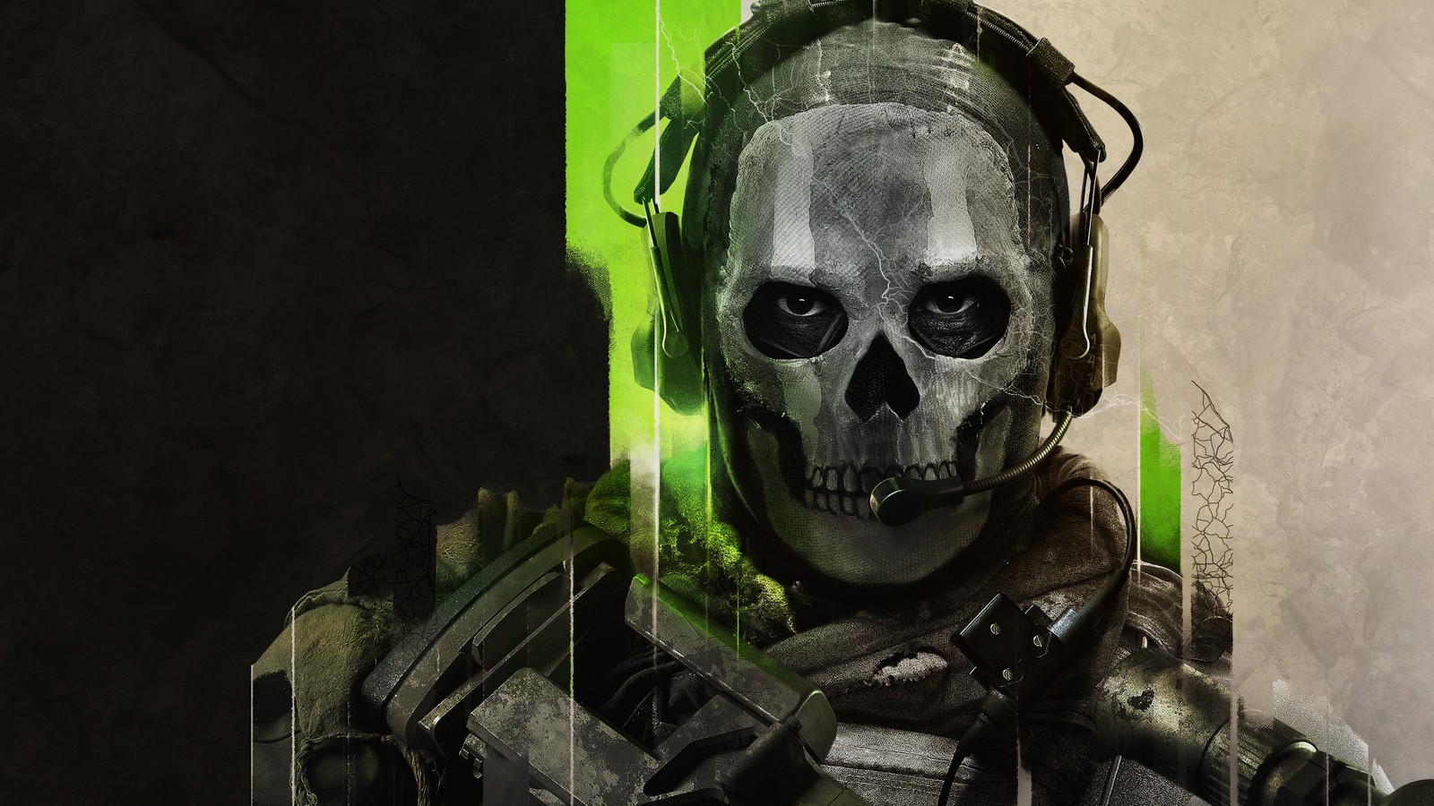 Hay un hombre con una máscara de calavera y un arma (call of duty modern warfare ii, fantasma, juegos 2022, xbox series x y series s, xbox series x and series s)