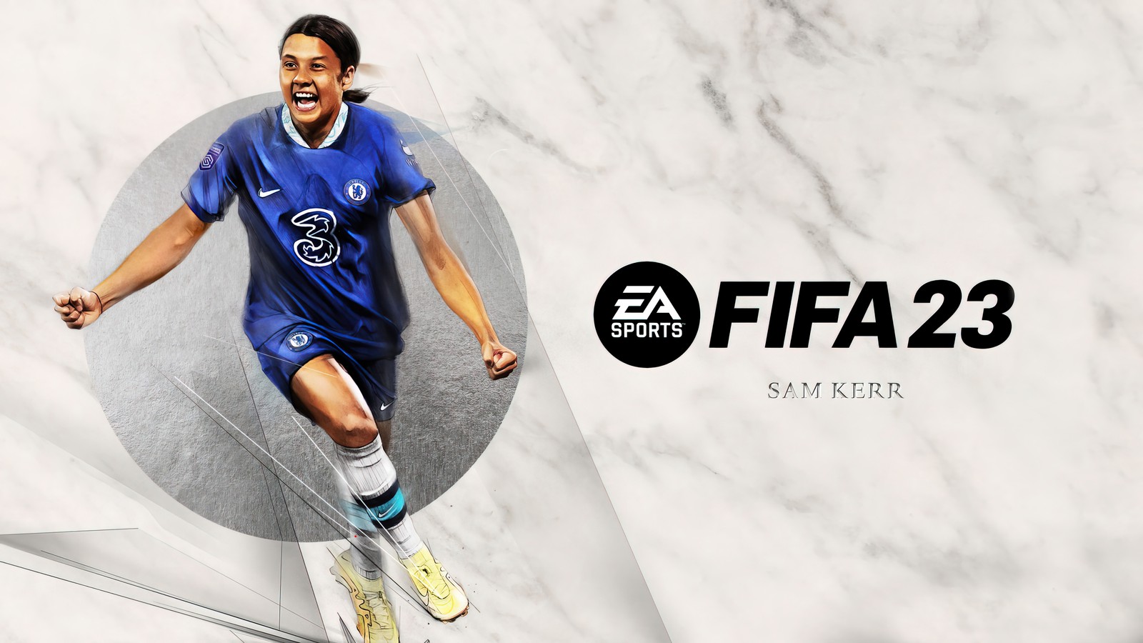 Скачать обои фифа 23, fifa 23, футбол, видеоигра, sam kerr