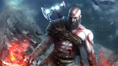 illustration, jeux, pc game, god of war, jeu daventure action