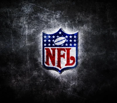 Logo de la NFL sur un fond de mur texturé