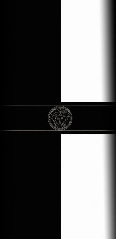 Versace S10: Bold Black and White Design with Iconic Logo