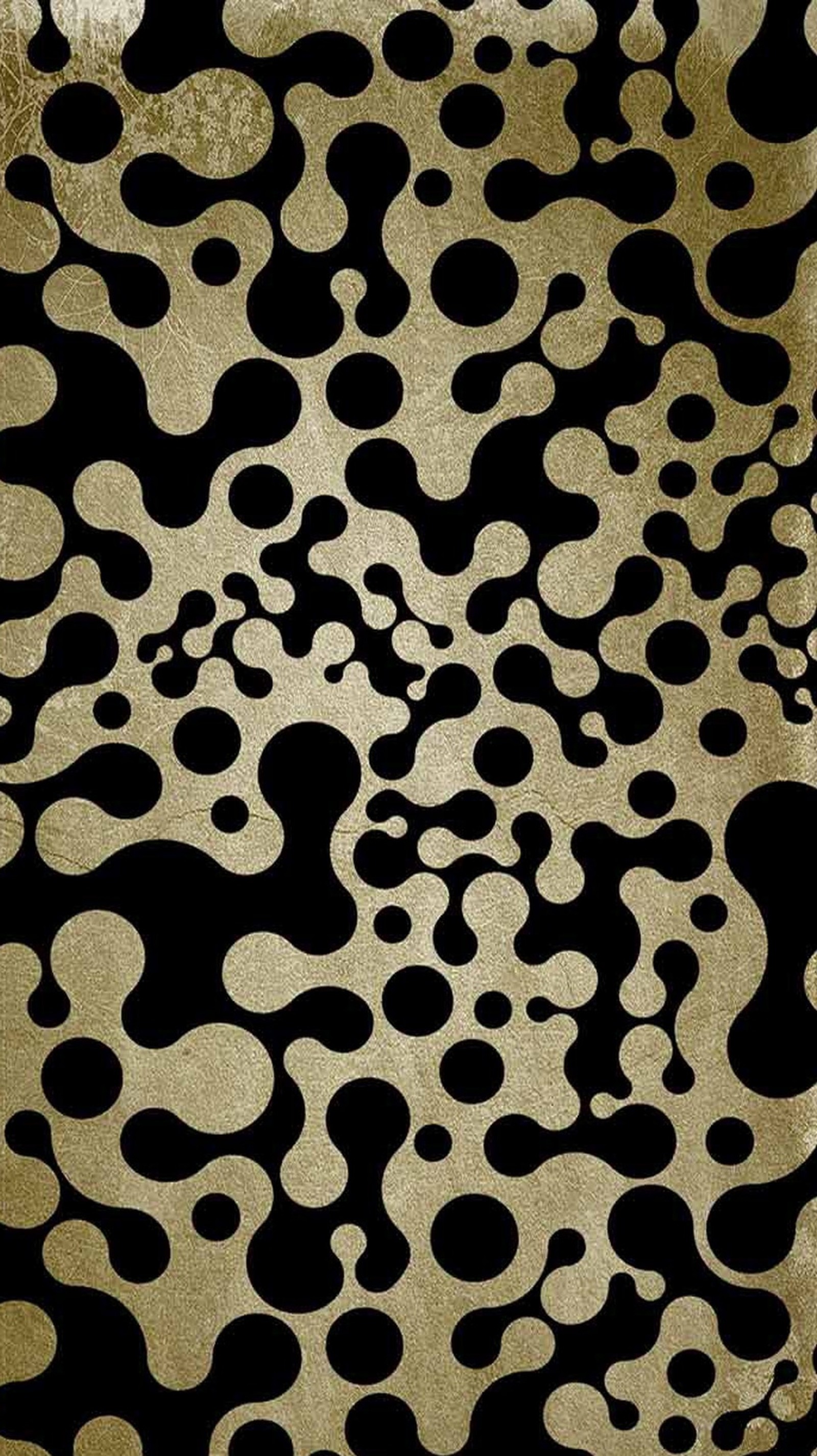 Un primer plano de un fondo abstracto negro y dorado con círculos (abstracto, diseño)