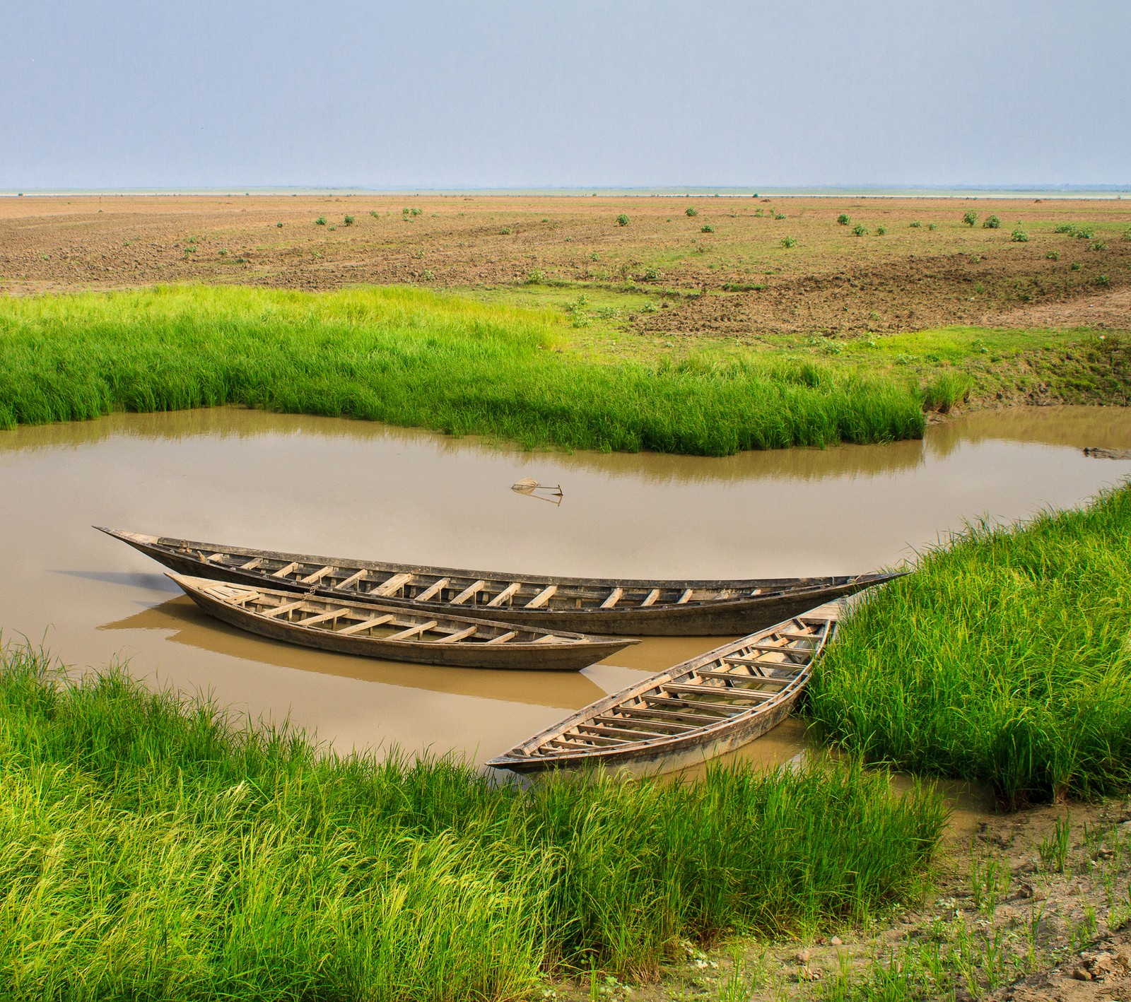 Há dois barcos que estão na água (bangladesh, barco, país, natureza)