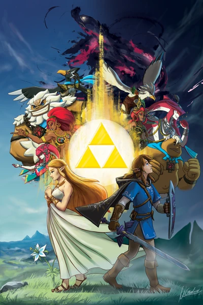 link, triforce