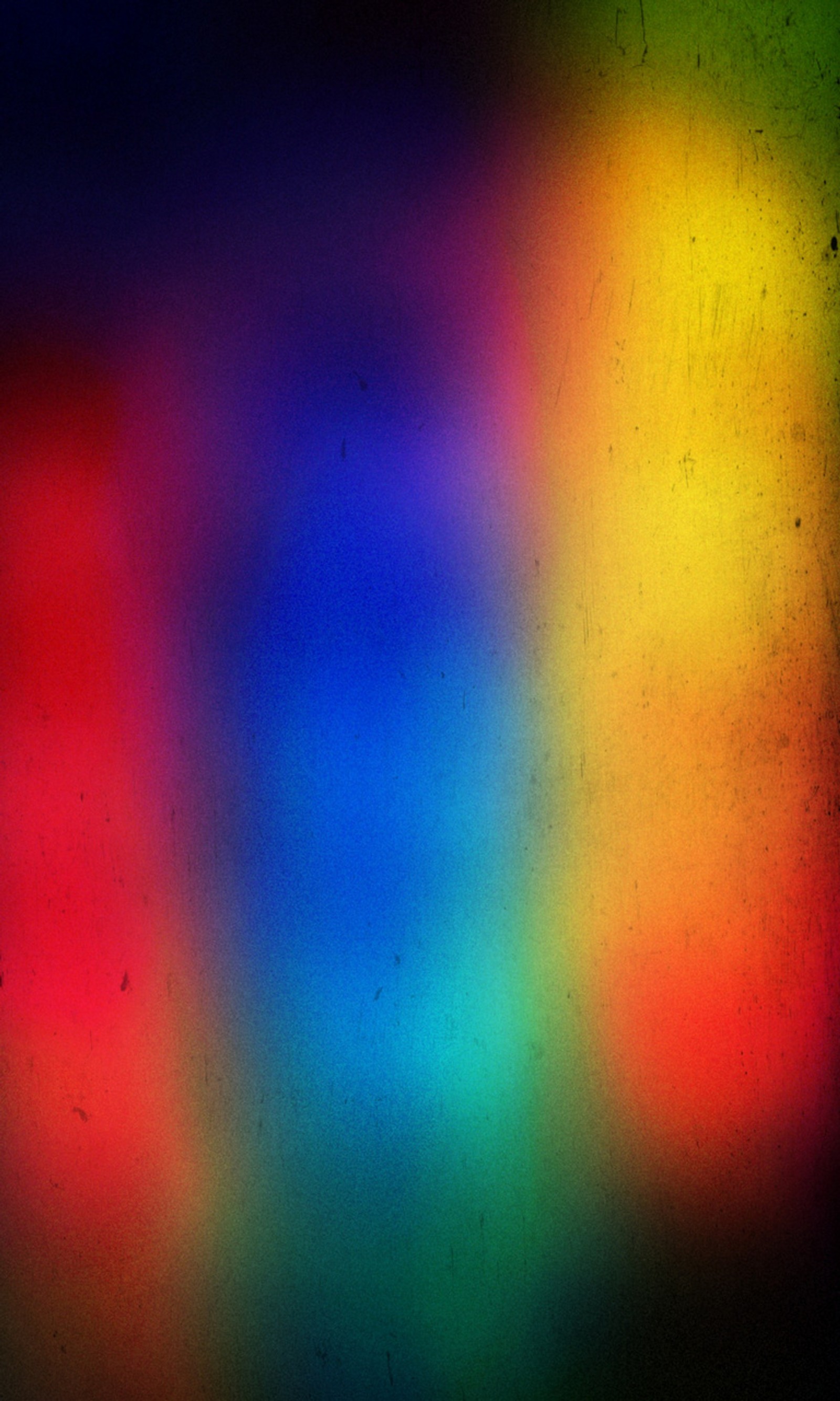 Arafed image of a colorful background with a blurry image of a clock (abstract, colors, rainbow)