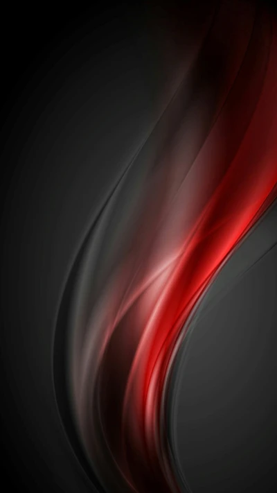 Abstract Flow of Red and Grey Curves