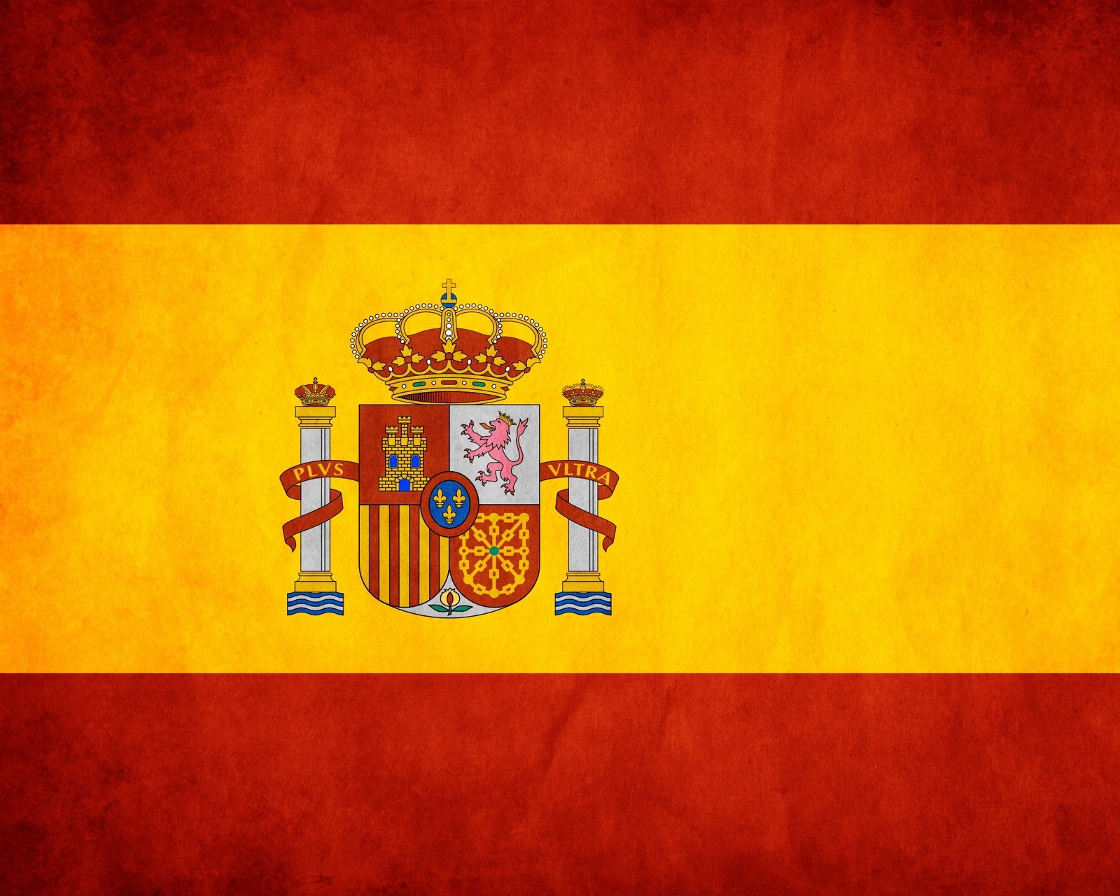 Un drapeau d'espagne avec une couronne dessus (espagne)