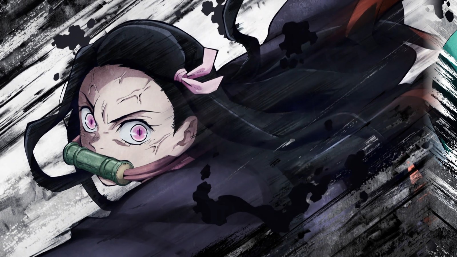 Скачать обои nezuko kamado, kimetsu no yaiba, убийца демонов кимэцу но яиба, demon slayer kimetsu no yaiba, аниме