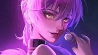 Evelynn aus K/DA: Verführerische digitale Kunst aus League of Legends