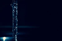 water, blue, light, ice, darkness wallpaper