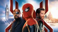 Homem-Aranha: De Volta ao Lar – Um Pôster de Filme Dinâmico Apresentando Personagens Icônicos do Universo Cinemático Marvel