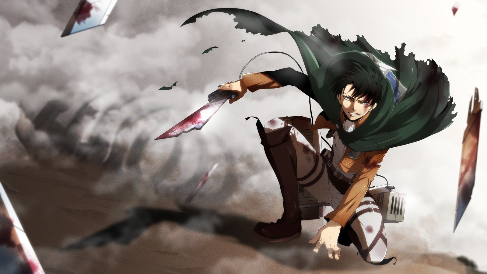 levi ackerman, attack on titan, shingeki no kyojin, anime wallpaper