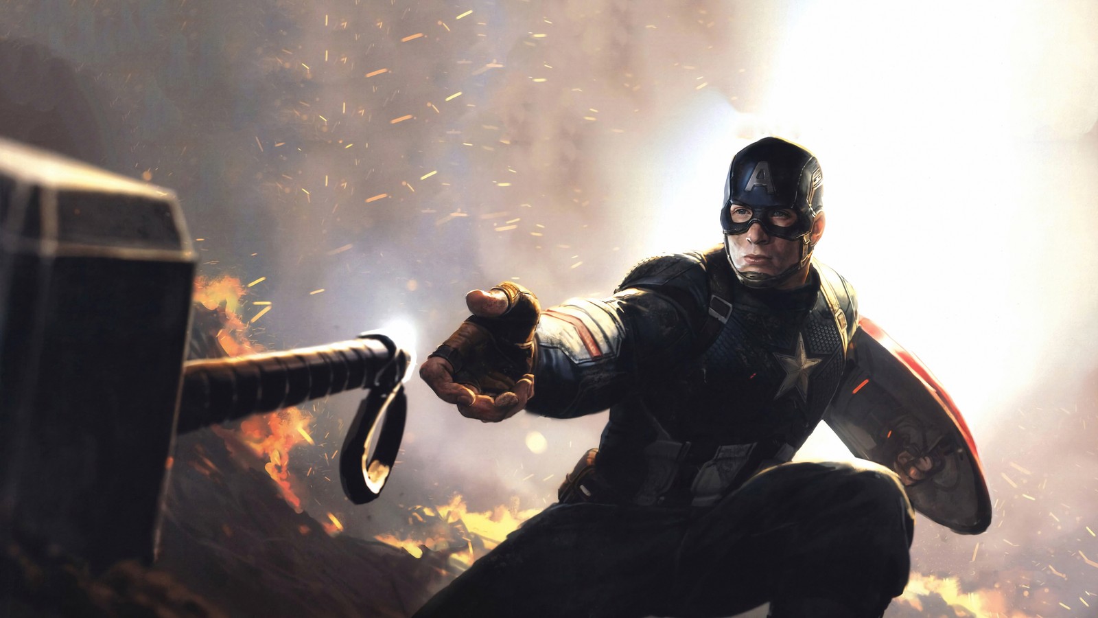 captain america, hammer, comics, marvel comics, avengers endgame wallpaper