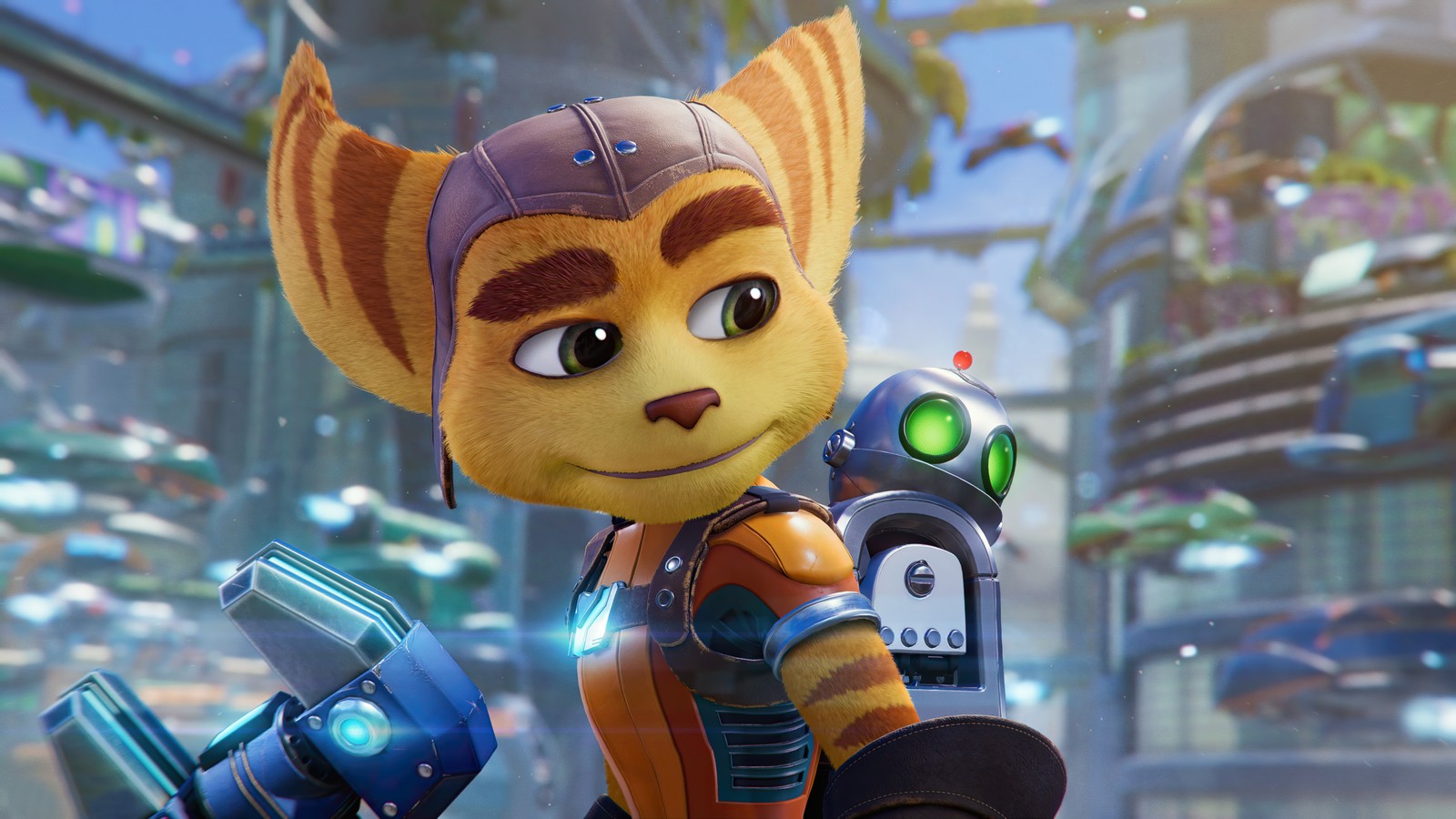 Baixar papel de parede ratchet clank rift apart, ratchet and clank rift apart, ps5, playstation, jogo de vídeo