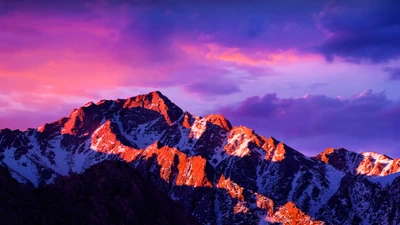 macos, sierra, montaña, montañas, nieve