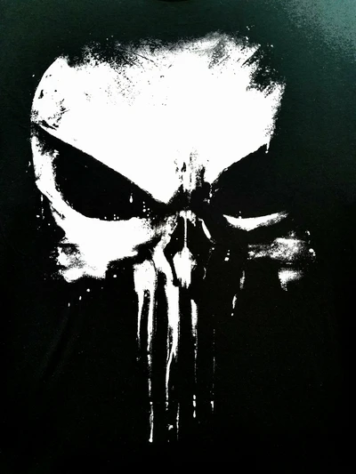 Bold Punisher Skull Design