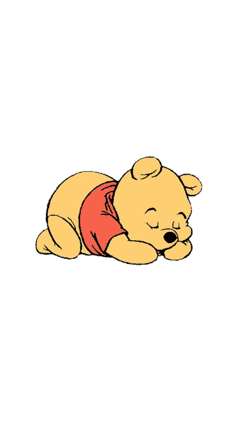 Винипух лежит, положив голову на руки (милый, пух, pooh)