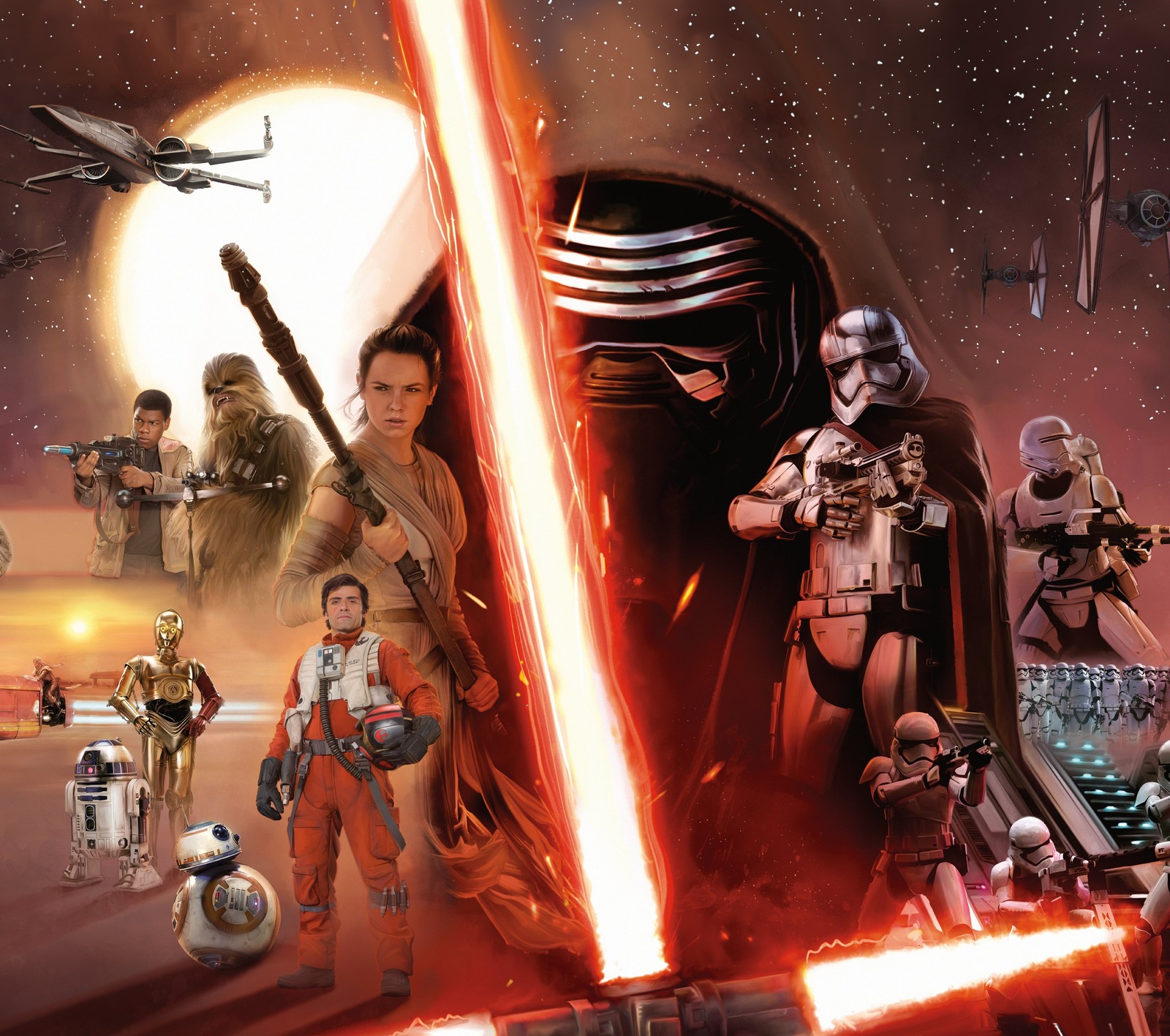 disney, princess leia, star wars, stormtroopers wallpaper