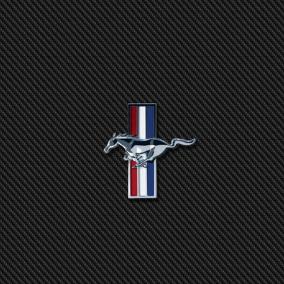 emblème, logo, mustang