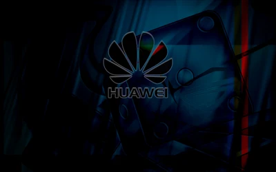 Dark Huawei Mate 10 Wallpaper with Logo