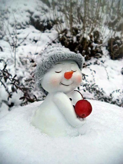 bonhomme de neige, noël, neige