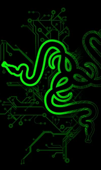 genial, verde, razer