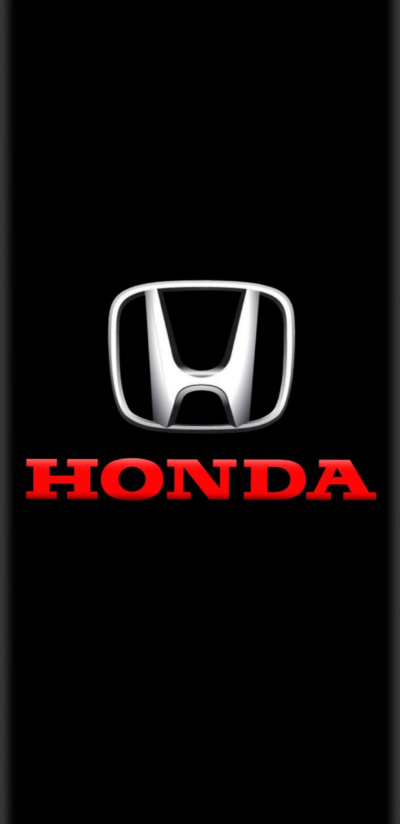 Близкий план логотипа honda на черном фоне (android, чёрный, бренд, край, серый)