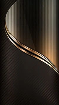 abstract, black gold edge wallpaper