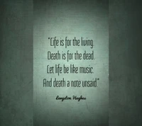 Embracing Life and Death: A Reflection by Langston Hughes