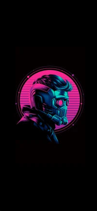 Neon Star-Lord: A Vibrant Tribute to the Marvel Superhero