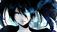 аниме, anime, девочки, черный рок шутер, black rock shooter